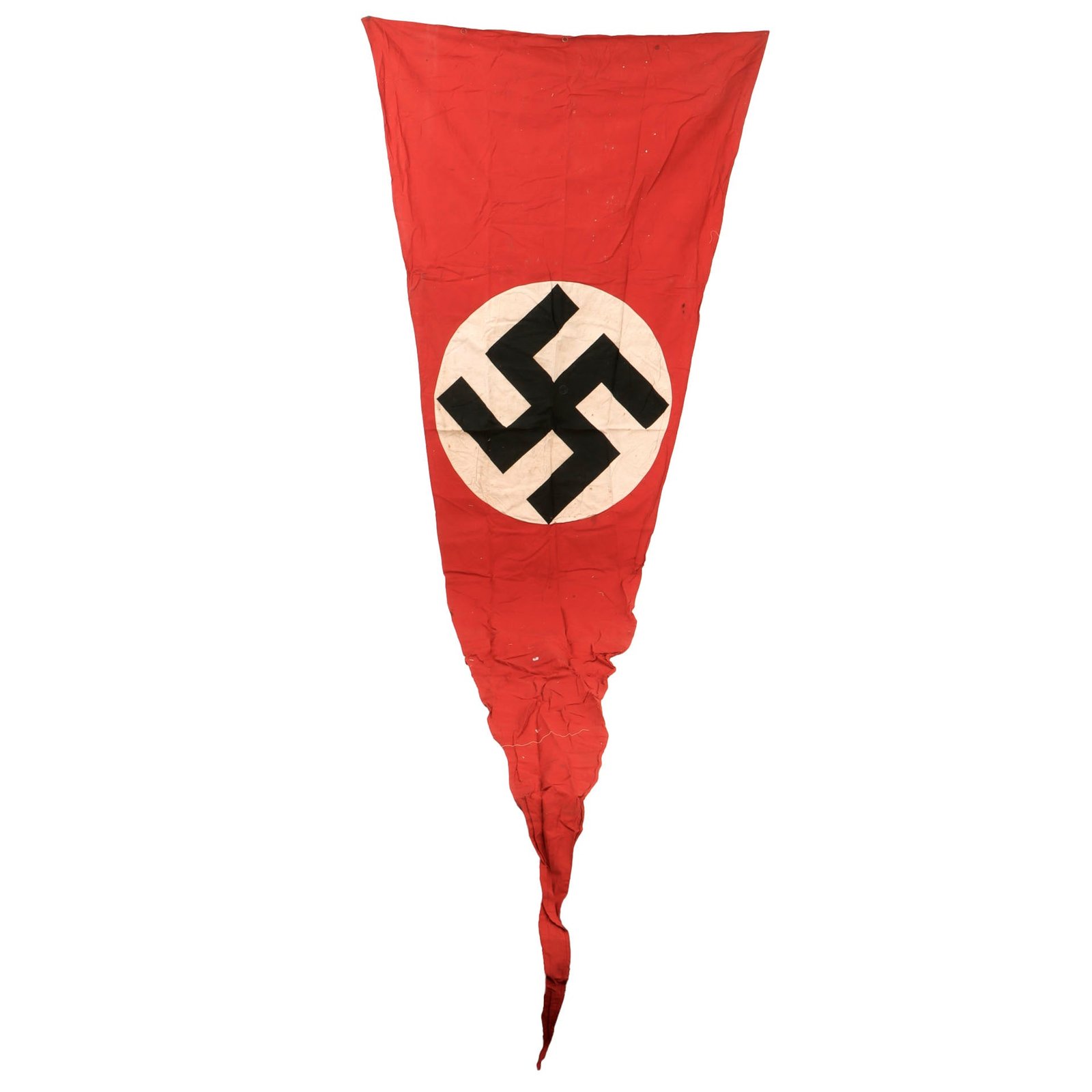 Original German WWII Very Large NSDAP Political National Pennant Flag - 44" x 135"