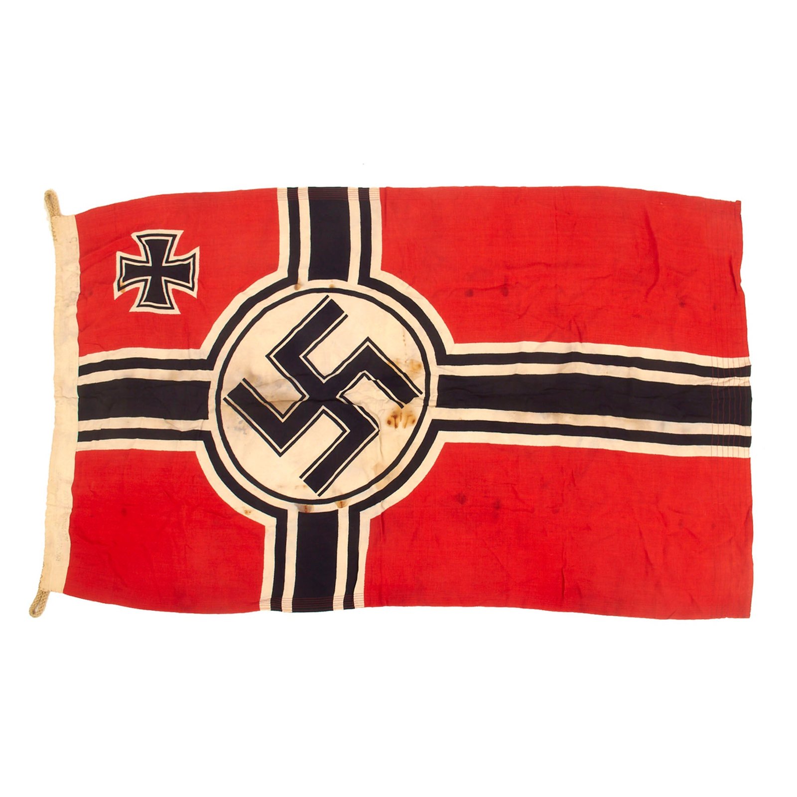 Buy Original German WWII Battle Flag by Wlissingen Helmond of Holland - 80cm x 135cm Reichskriegsflagge | Original Firearms Antique For Sale
