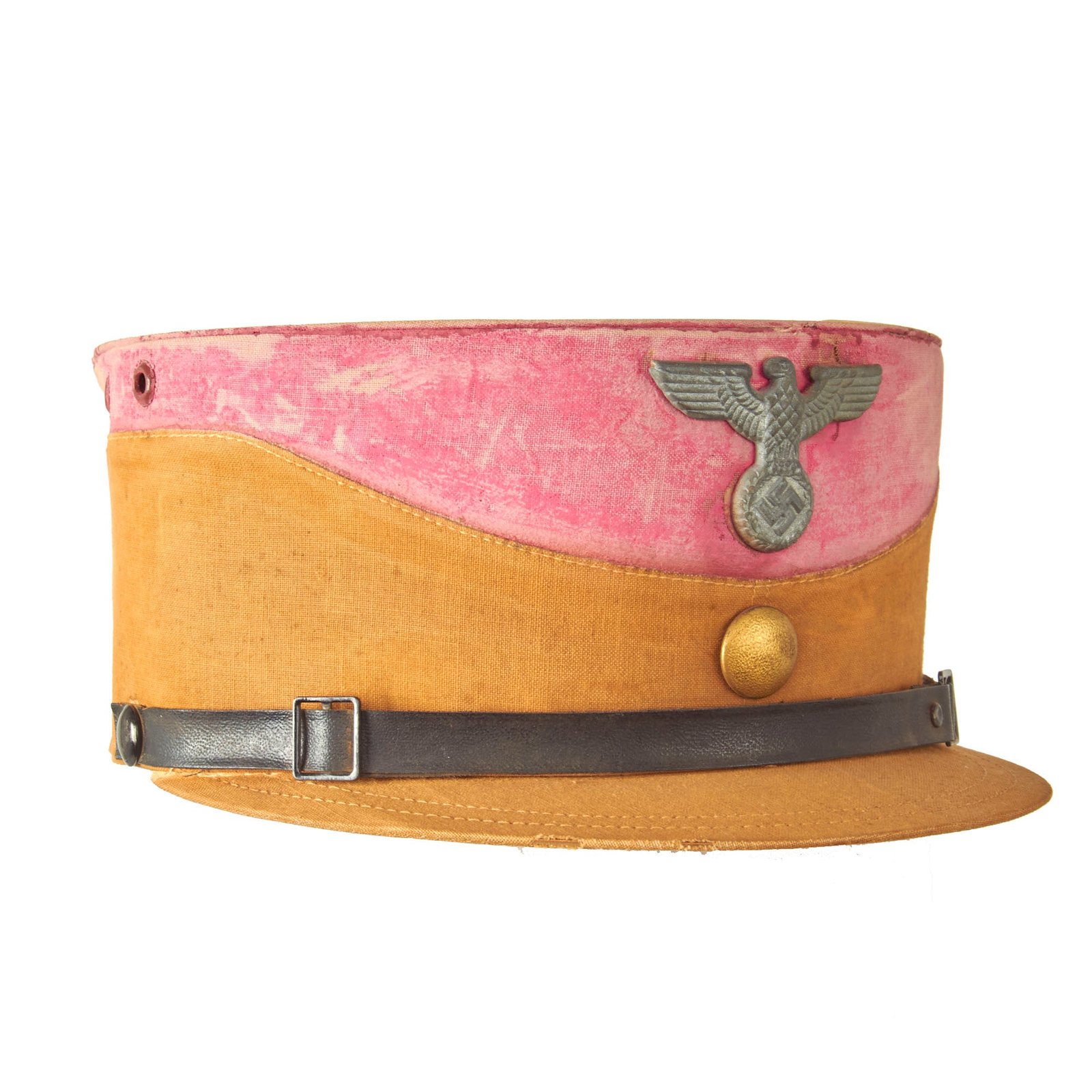 Buy Original German WWII Summer Weight SA Stormtrooper Tan and Pink Kepi from Gruppe Ostmark | Original Firearms Antique For Sale