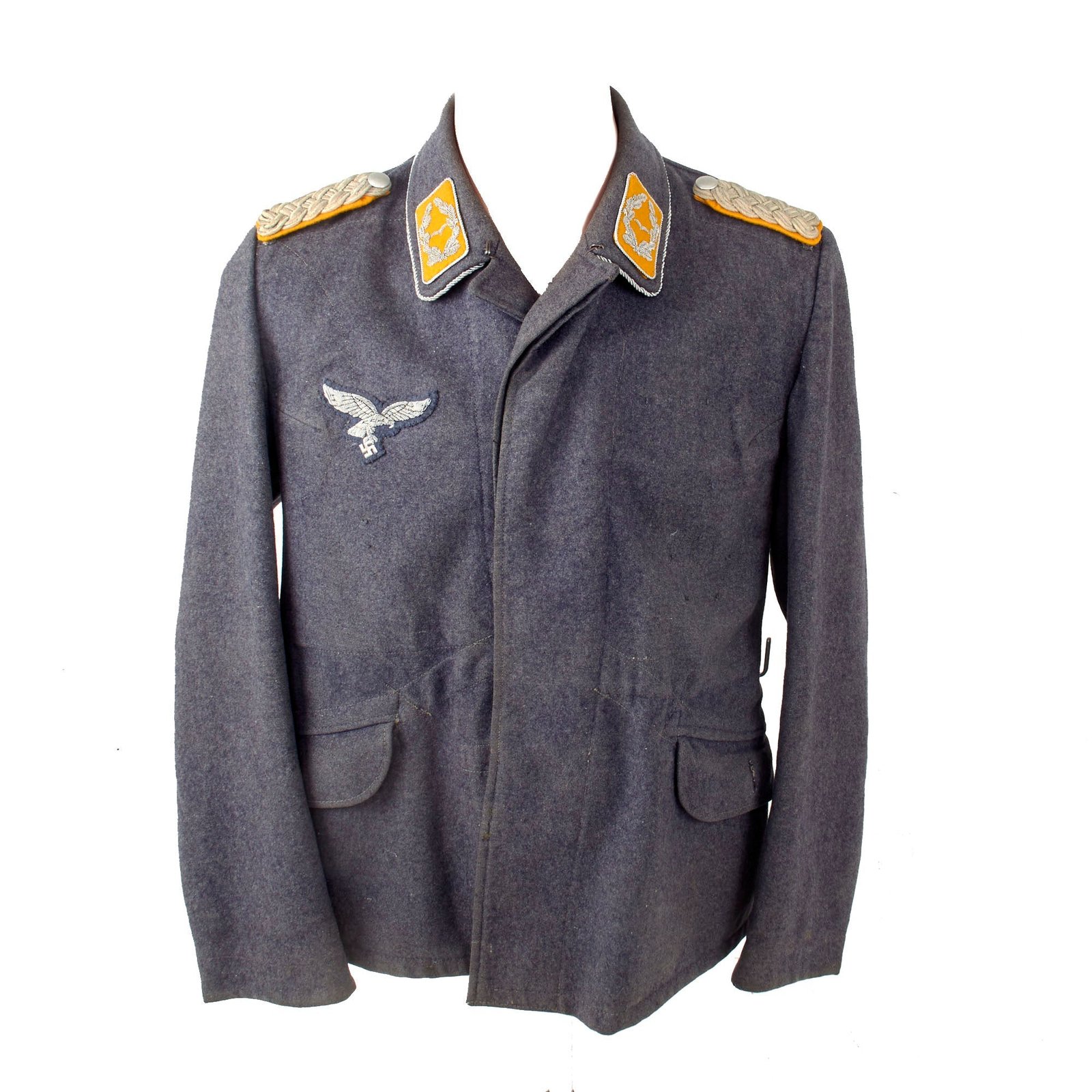 Original German WWII 1940 Dated Luftwaffe Flight Branch Major Officer Two Pocket Fliegerbluse Uniform Tunic