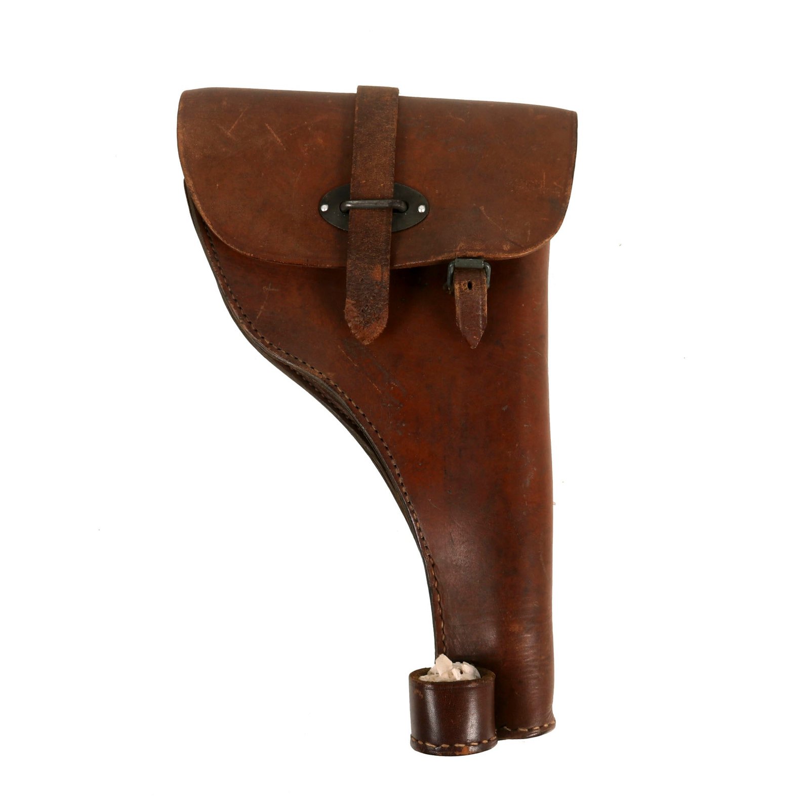 Buy Original German WWII Brown Leather Police Flare Signal Pistol Holster by Kern Kläger & Cie Berlin - dated 1941 | Original Firearms Antique For Sale