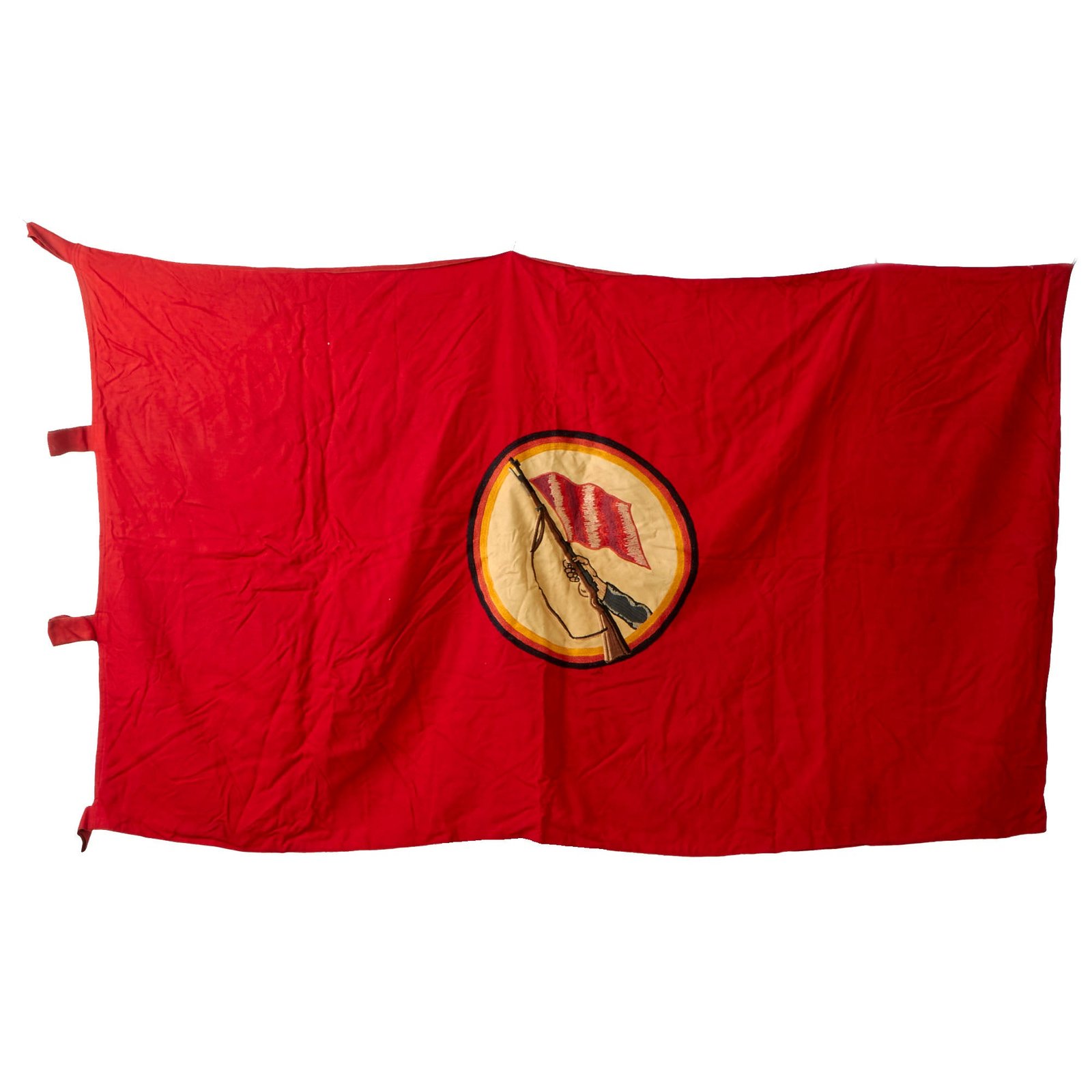 Buy Original East German DDR Fighting Groups of the Working Class KdA Kampfgruppen Embroidered Flag - 62” x 36” | Original Firearms Antique For Sale