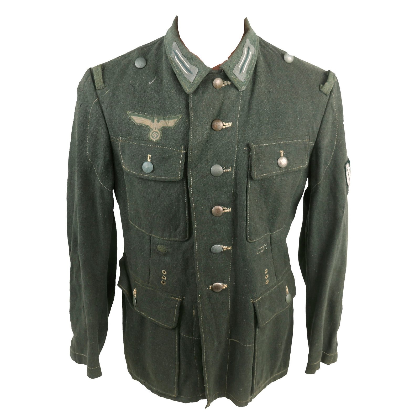 Buy Original German WWII Heer Army Infantry Obergefreiter's M42 Battle Tunic with Early Pattern Insignia | Original Firearms Antique For Sale