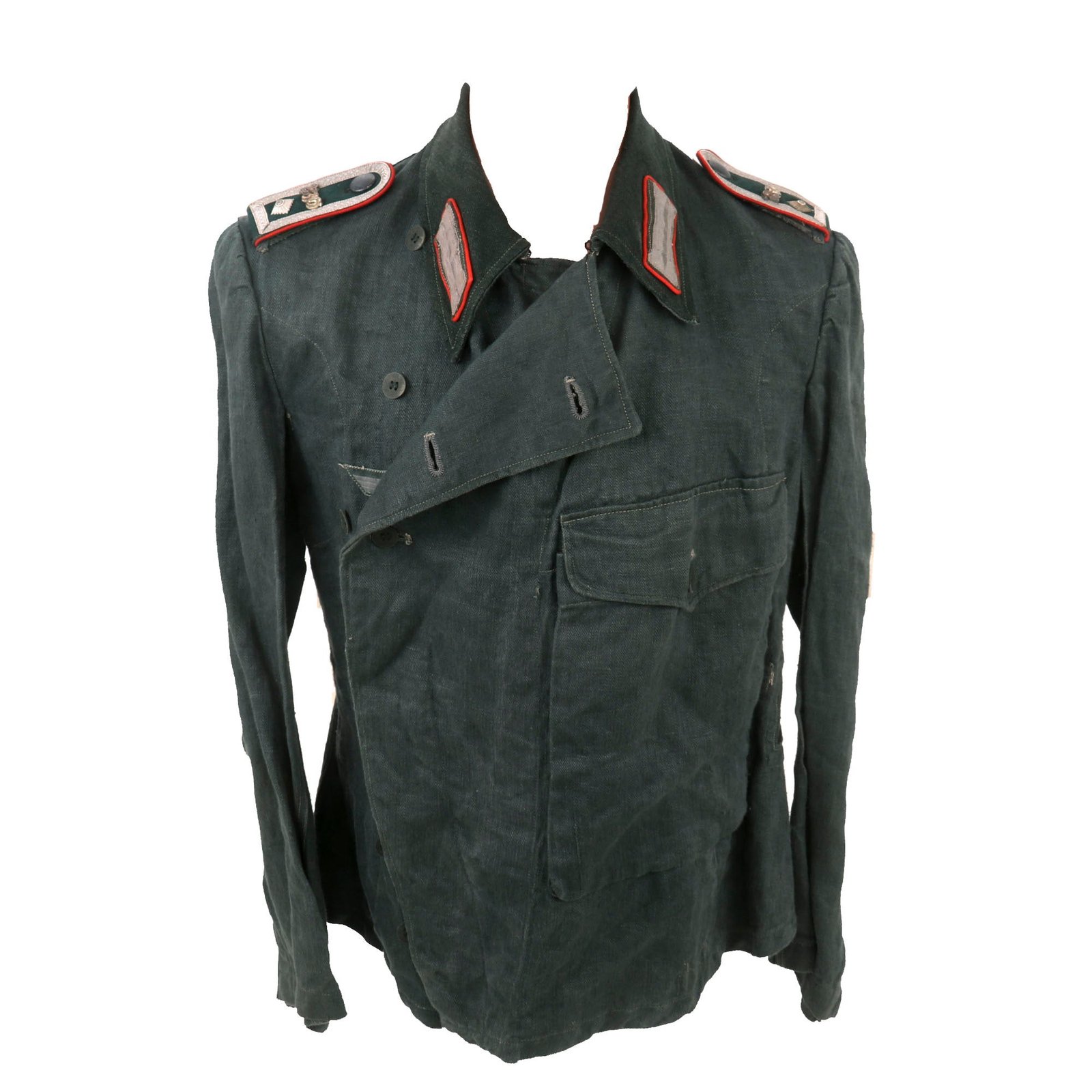 Buy Original German WWII Heer 236th Sturmartillerie Feldwebel NCO's Sturmgeschütz HBT Wrap Uniform Tunic - StuG Wrapper | Original Firearms Antique For Sale