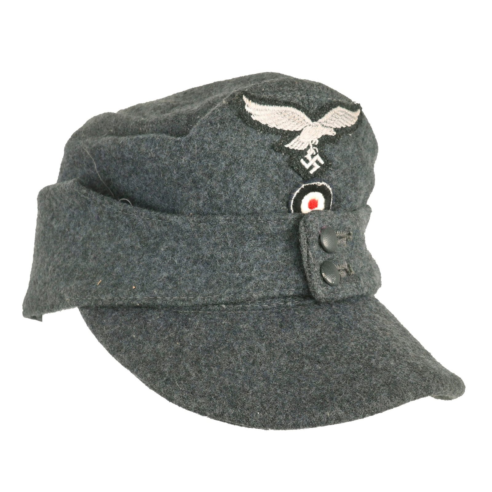 Buy Original German WWII 1944 Dated Luftwaffe M43 Einheitsmütze Wool Field Cap with RBNr. Markings - size 58cm | Original Firearms Antique For Sale
