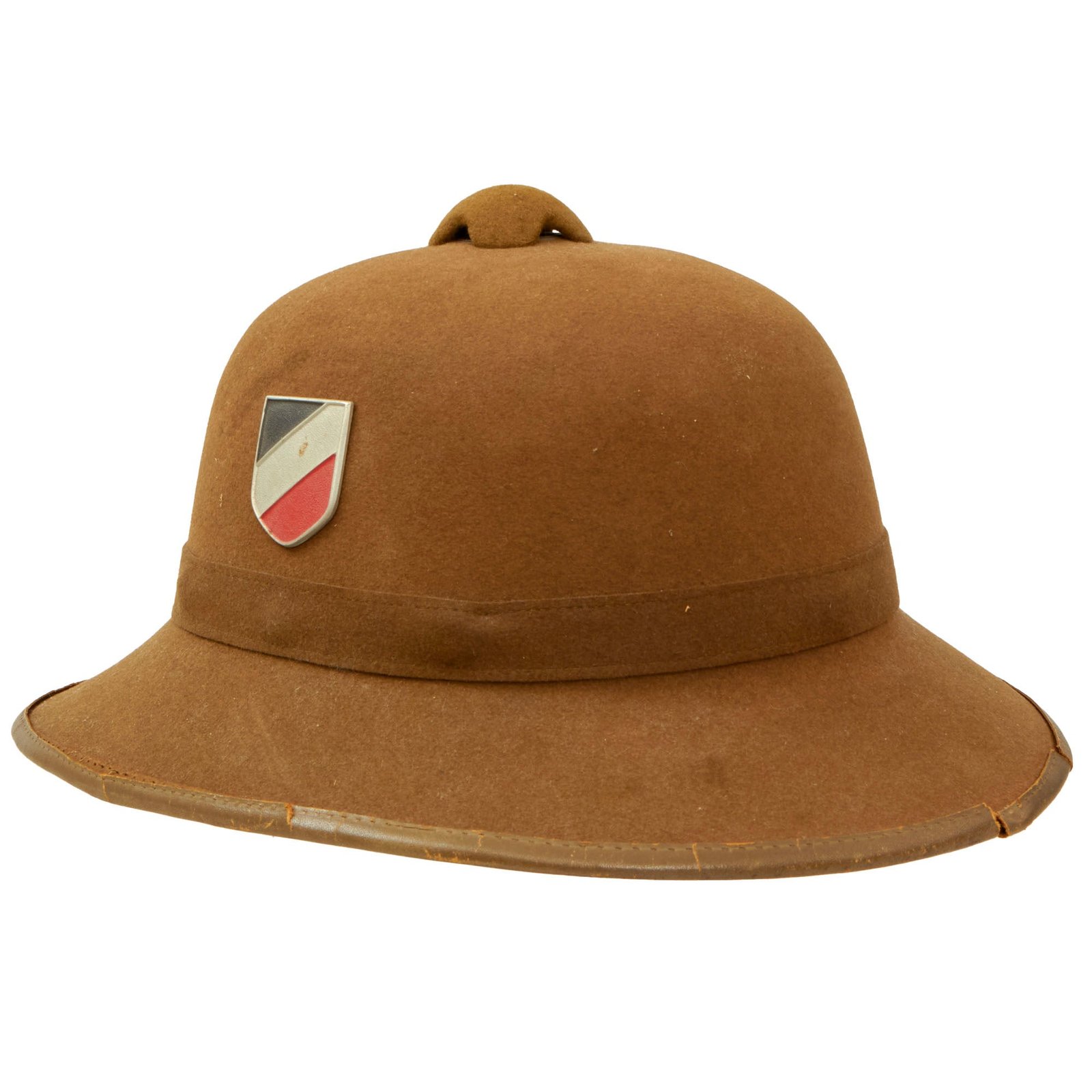Buy Original German WWII 1941 Dated 2nd Model Afrikakorps DAK Sun Helmet by J. H. Soffel with Badges - Size 59cm | Original Firearms Antique For Sale