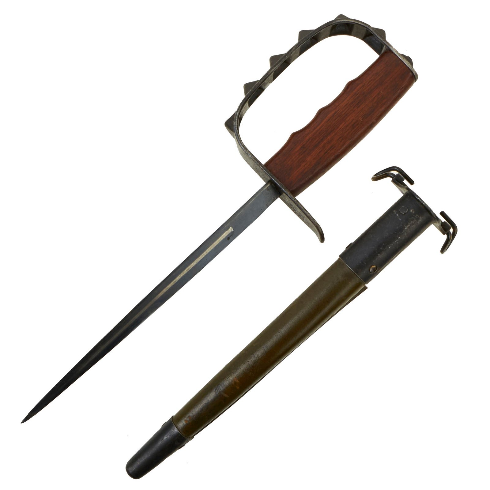 Buy Original U.S. WWI M1917 Trench Knife by L.F. & C. dated 1917 with Scabbard by Jewell | Original Firearms Antique For Sale