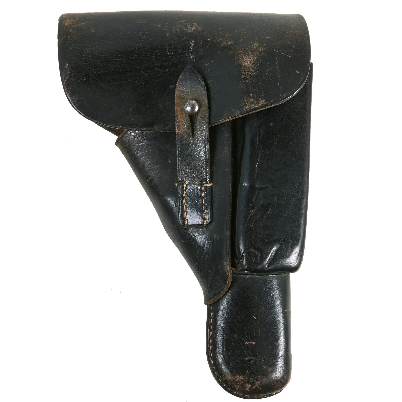 Buy Original German WWII Browning Hi-Power Leather Softshell Holster by Frost & Jähnel - dated 1942 | Original Firearms Antique For Sale