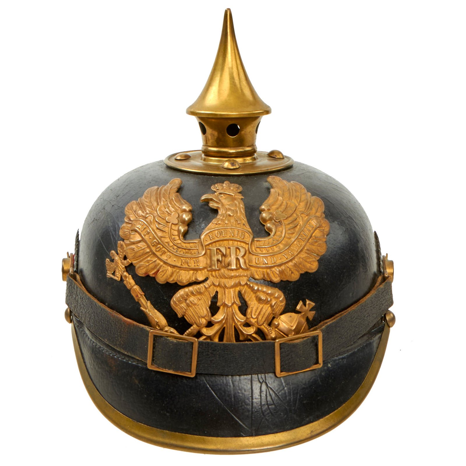 Buy Original Imperial German WWI Prussian M1895 Line Infantry Pickelhaube Spiked Helmet | Original Firearms Antique For Sale