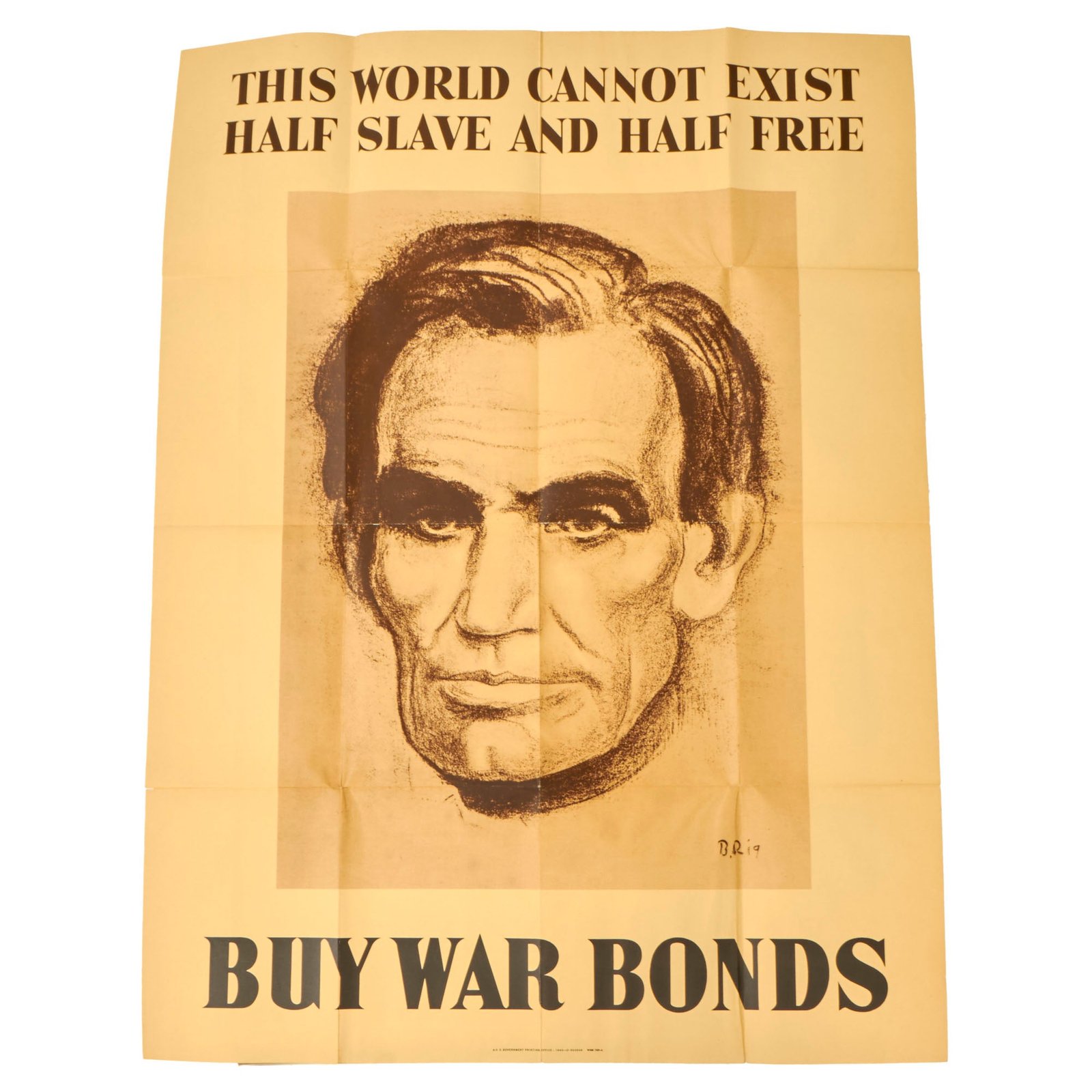Buy Original U.S. WWII Propaganda Poster - Abraham Lincoln | Original Firearms Antique For Sale