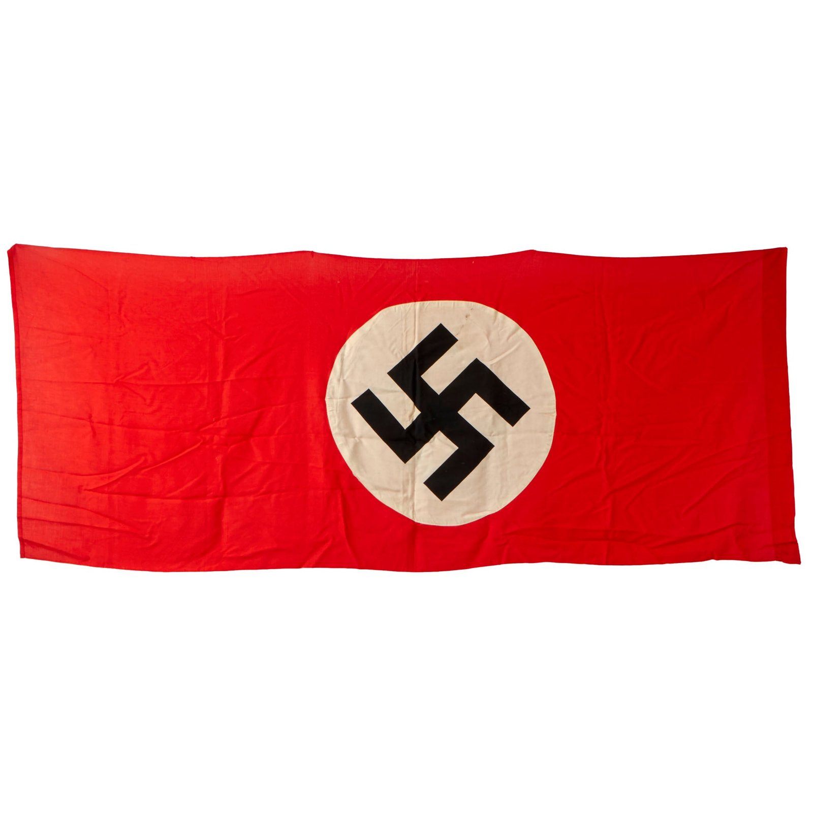 Buy Original German WWII NSDAP Double Sided National Political Banner Flag - 75" × 31" | Original Firearms Antique For Sale
