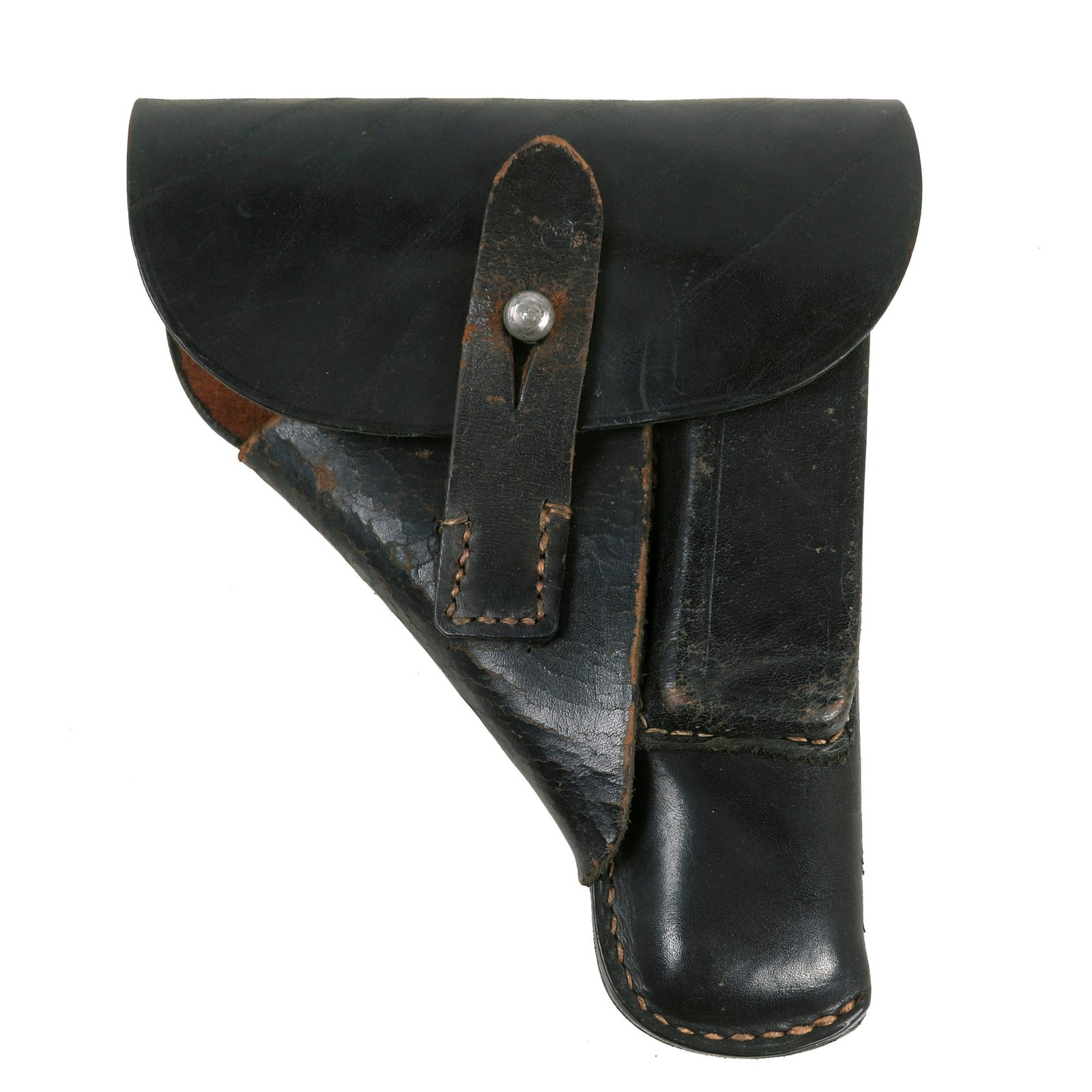 Buy Original German WWII Walther PP / PPK Pistol Black Leather Breakaway Holster by Gustav Genschow & Co. - Dated 1944 | Original Firearms Antique For Sale
