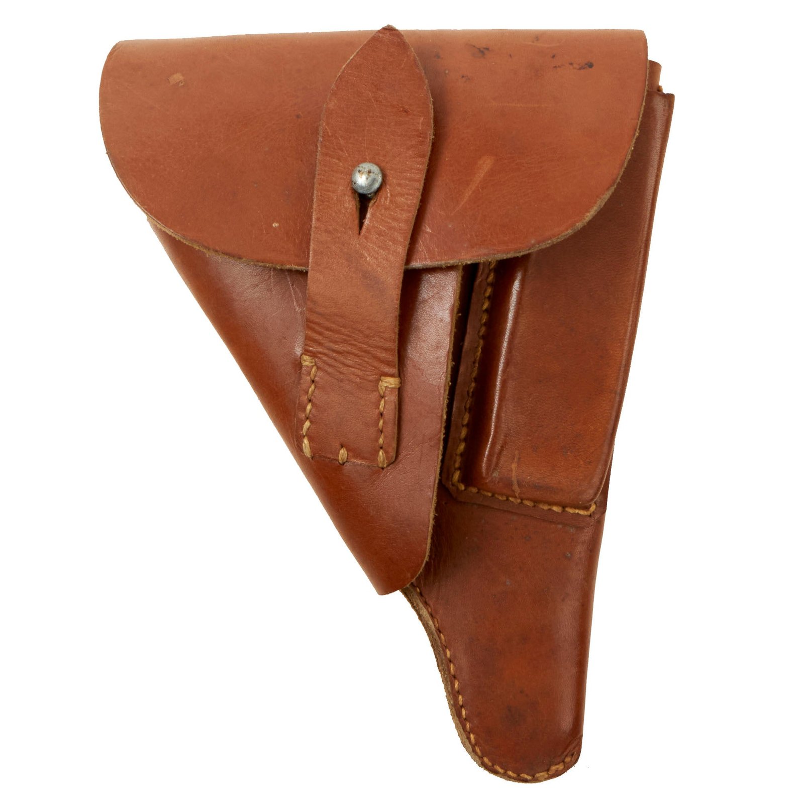 Buy Original German WWII Era Unmarked Brown Leather Holster for the Walther PPK Pistol | Original Firearms Antique For Sale