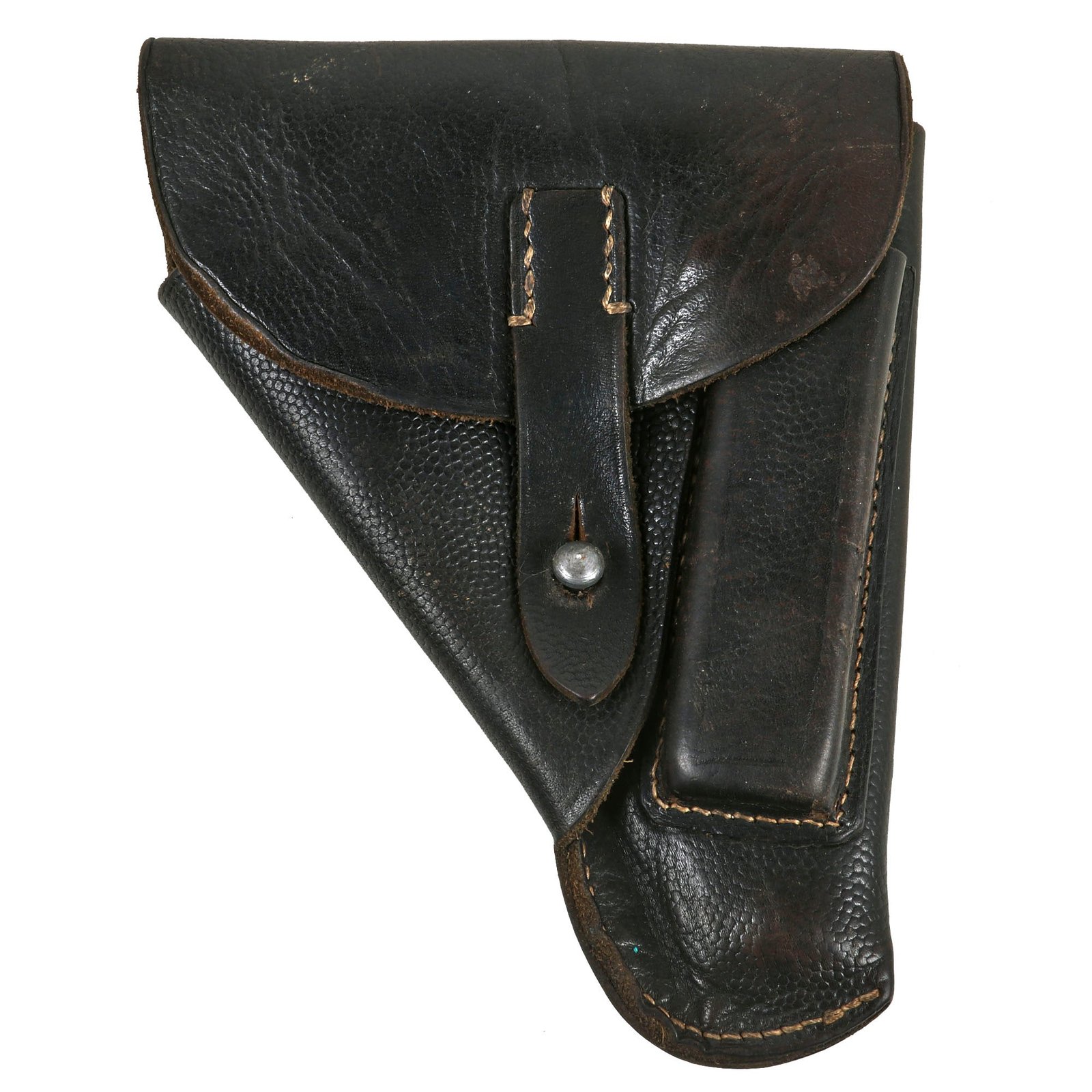 Buy Original German WWII Walther PP / PPK Pistol Pebbled Leather Breakaway Holster by Karl Barth of Waldbröhl - Dated 1944 | Original Firearms Antique For Sale
