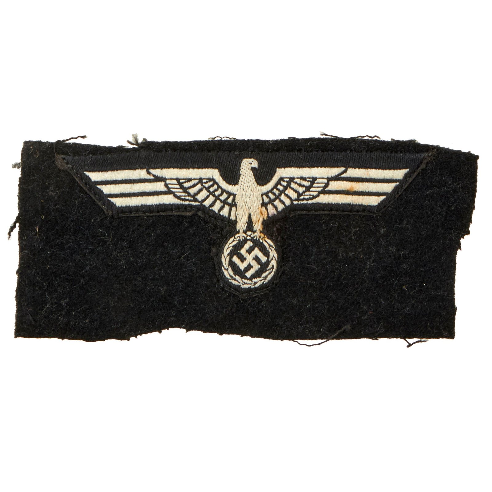 Buy Original German WWII Panzer BeVo Breast Eagle Insignia - Uniform Cutoff | Original Firearms Antique For Sale