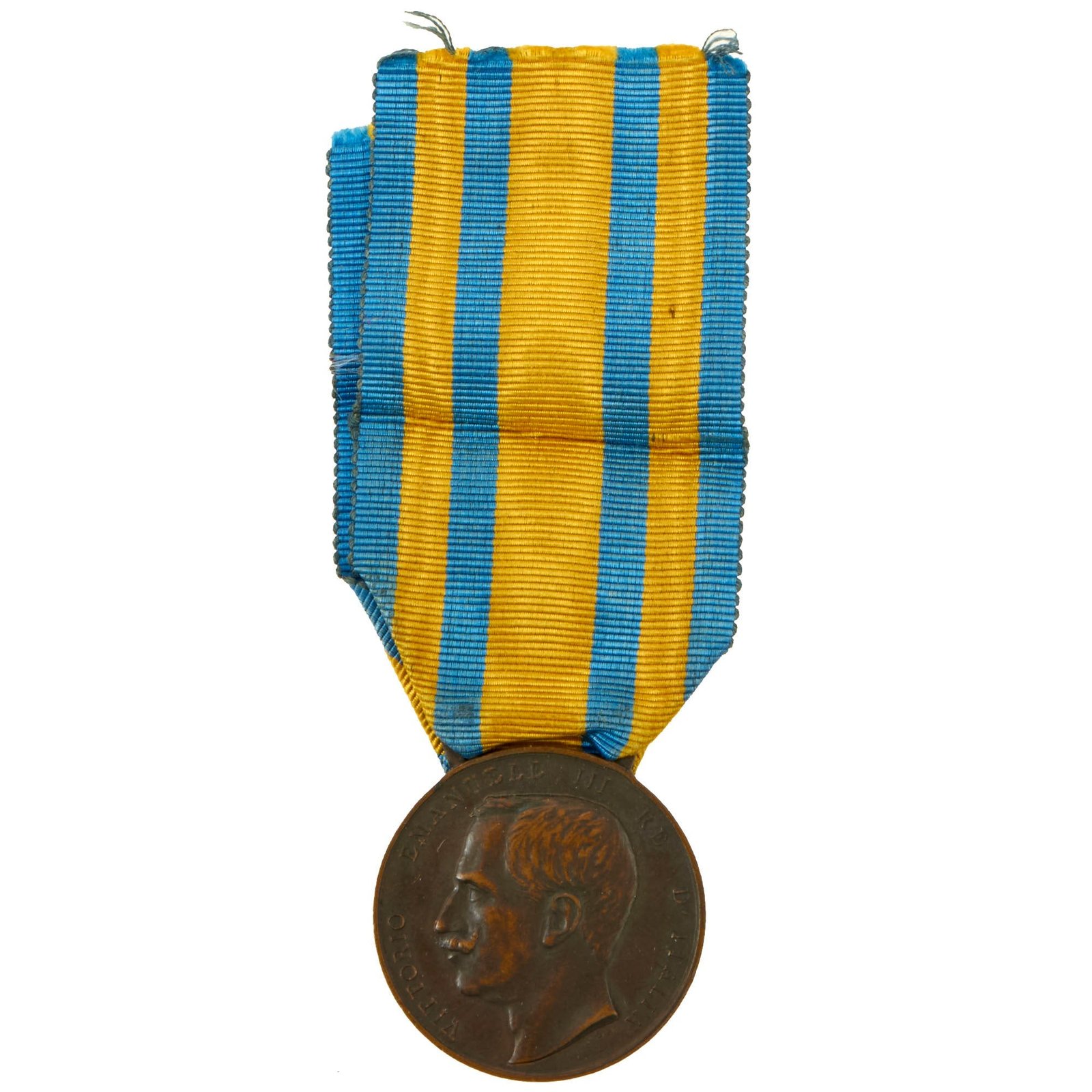 Buy Original Kingdom of Italy Boxer Rebellion (1900-1901) Bronze “Cina” China Campaign Medal With Correct Ribbon - Eight-Nation Alliance | Original Firearms Antique For Sale