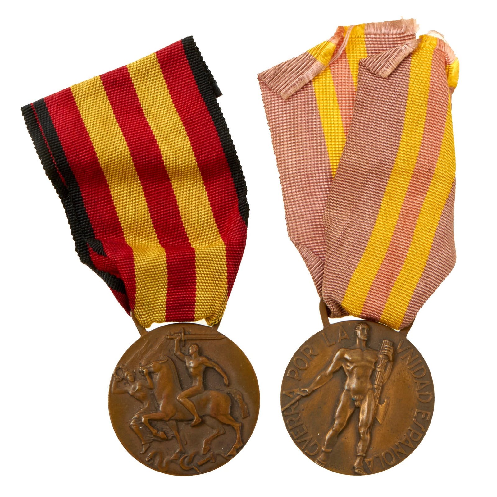 Buy Original Italian Spanish Civil War Corpo Truppe Volontarie Corps of Volunteer Troops Commemorative Medal Lot - 2 Items | Original Firearms Antique For Sale