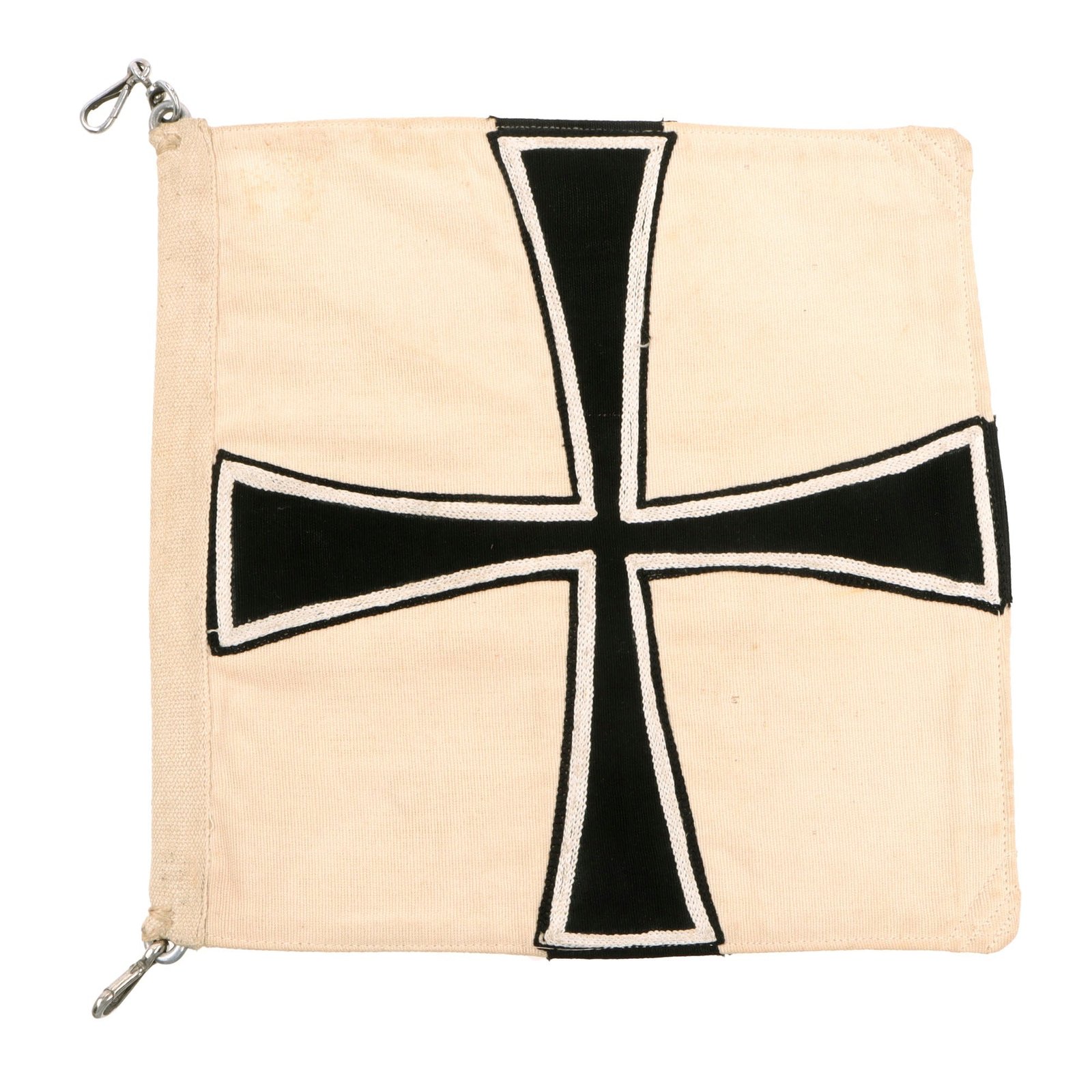 Original German WWII Kriegsmarine Admiral 8 3/4" x 8 3/4" Vehicle Command Flag Pennant - Admiralflagge