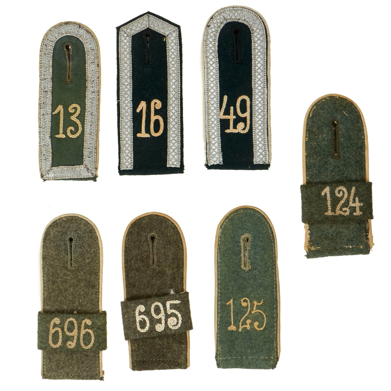 Buy Original German WWII Heer Army Infantry Enlisted & NCO Shoulder Board Grouping - 7 Items | Original Firearms Antique For Sale