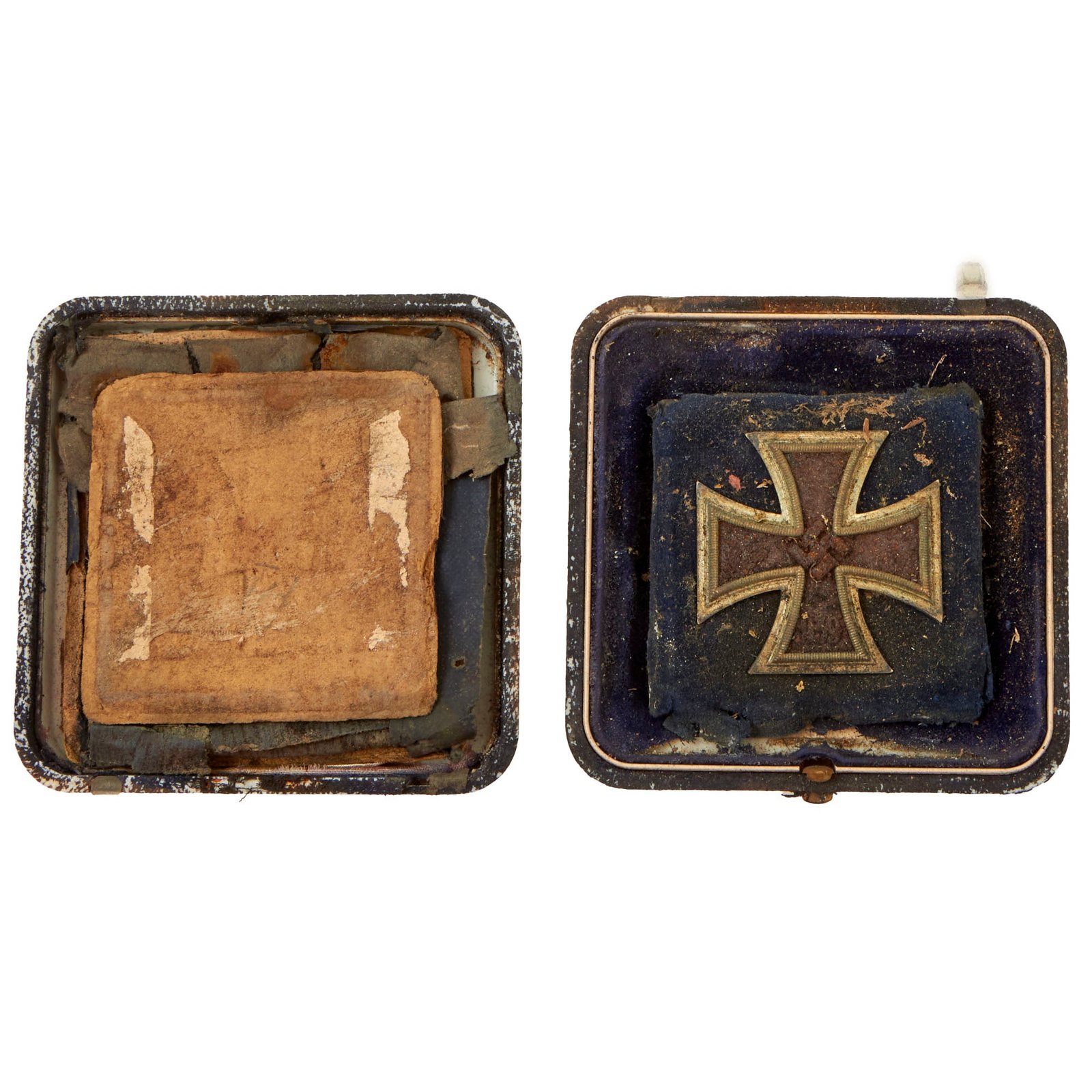 Buy Original German WWII Relic Condition Cased Iron Cross First Class 1939 by Wilhelm Deumer - EKI | Original Firearms Antique For Sale
