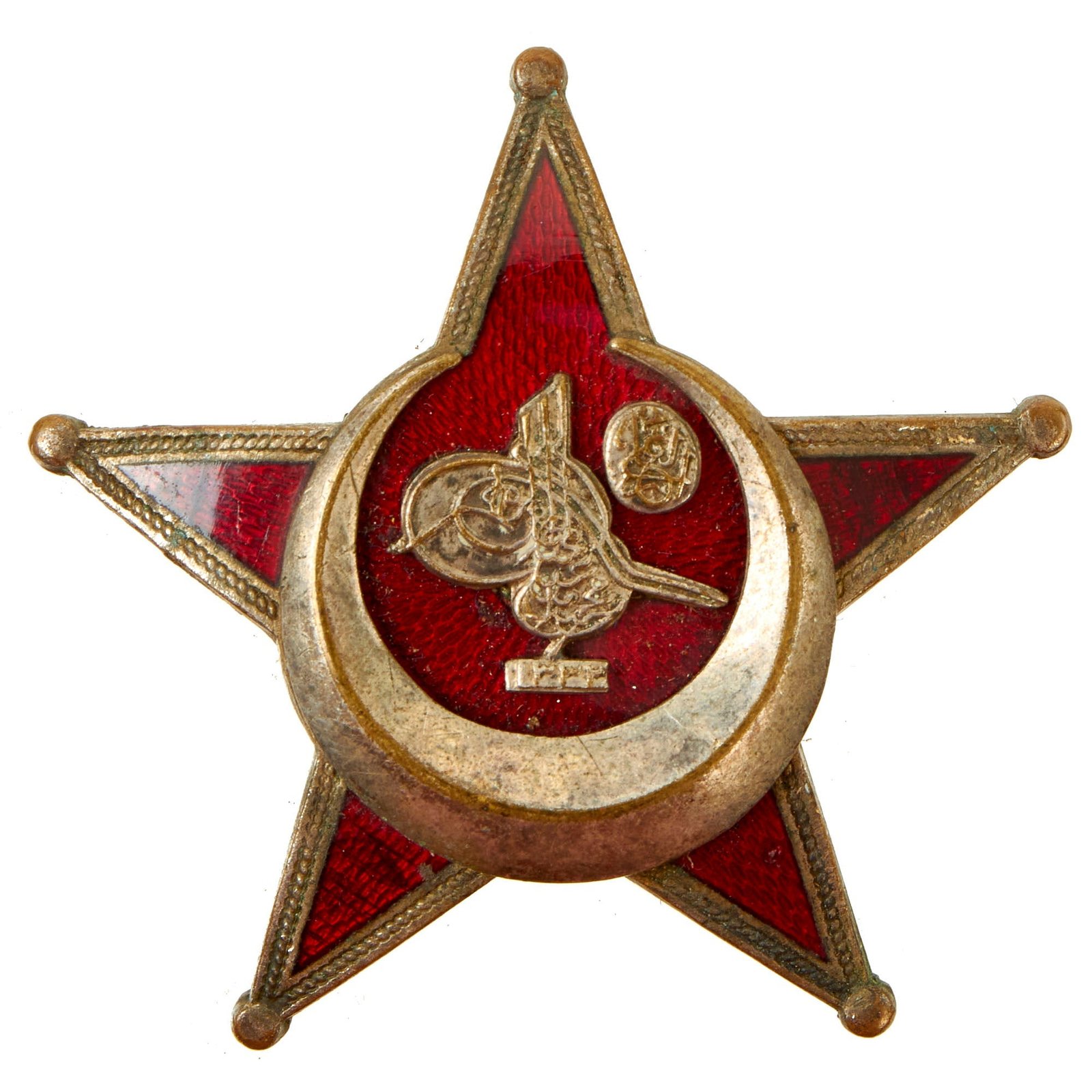 Buy Original Turkish WWI Gallipoli Star Ottoman War Medal by B.B.&.Co - “Iron Crescent” | Original Firearms Antique For Sale