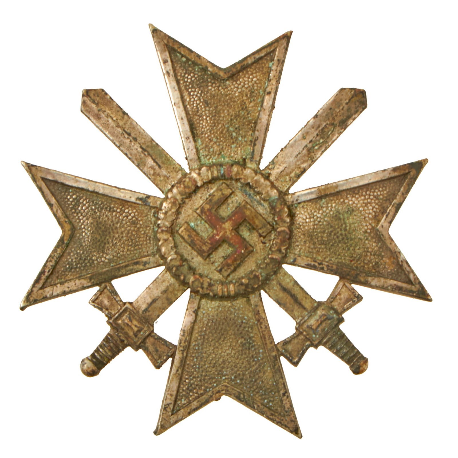 Buy Original German WWII War Merit Cross KvK 1st Class with Swords - Unmarked - Kriegsverdienstkreuz | Original Firearms Antique For Sale