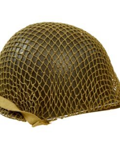 Buy Original U.S. WWII Early War Netted M1 McCord Front Seam Fixed Bale Helmet with Seaman Paper Co Liner | Original Firearms Antique For Sale