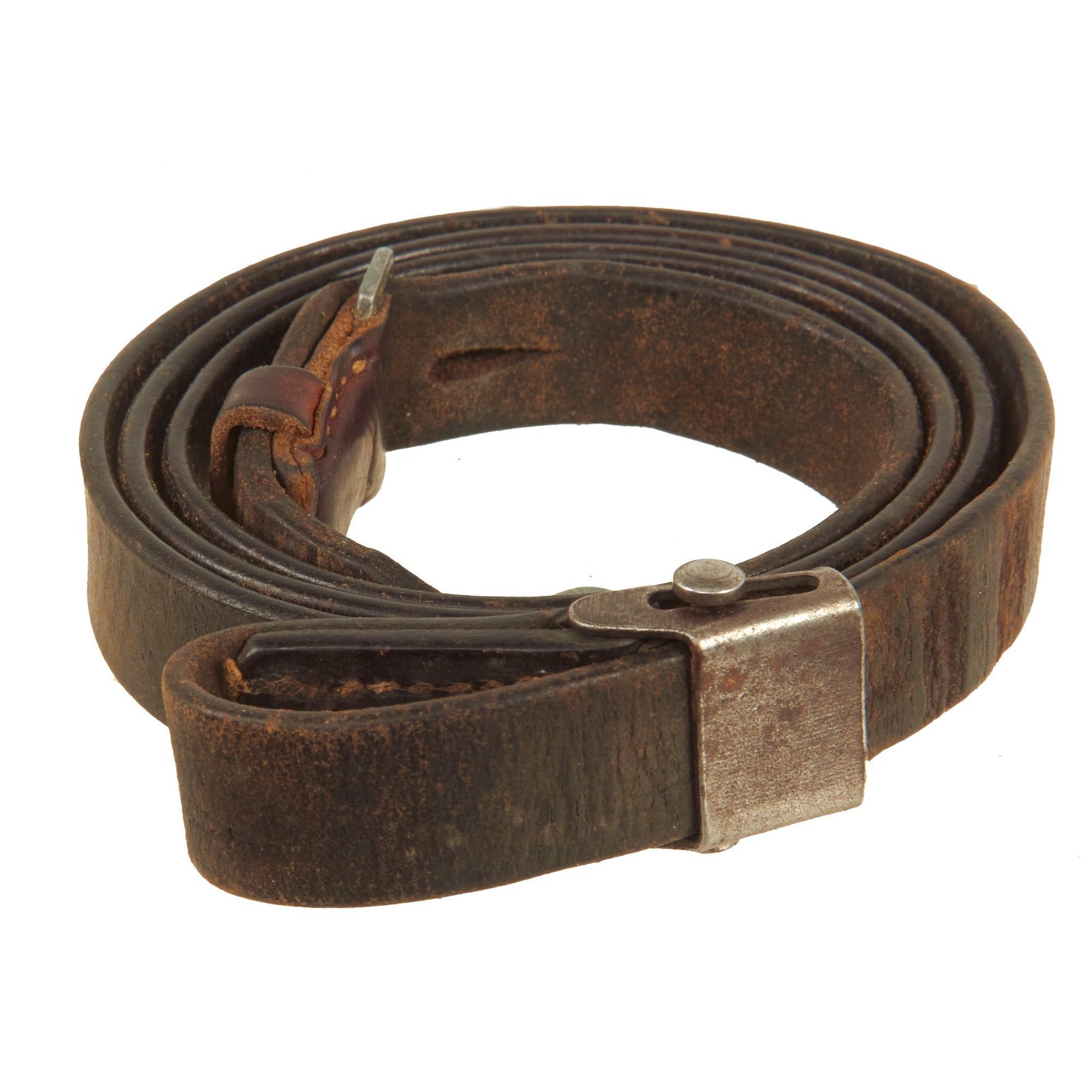 Buy Original German WWII K98k Leather Sling with Buckle & Frog - Kar98k | Original Firearms Antique For Sale