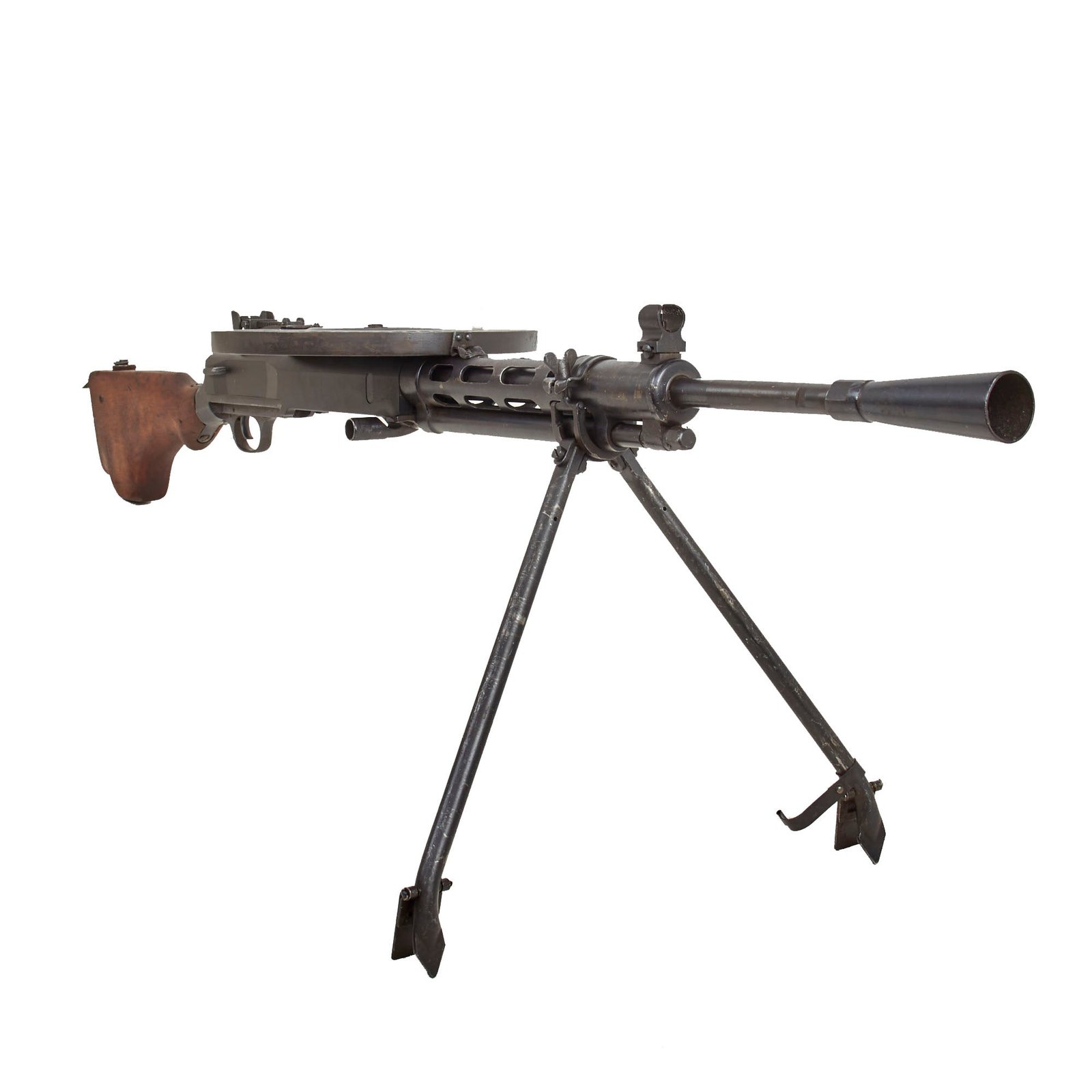 Buy Original Soviet WWII Era Degtyaryov DP 28 Display Light Machine Gun Serial П0400 with Pan Magazine | Original Firearms Antique For Sale