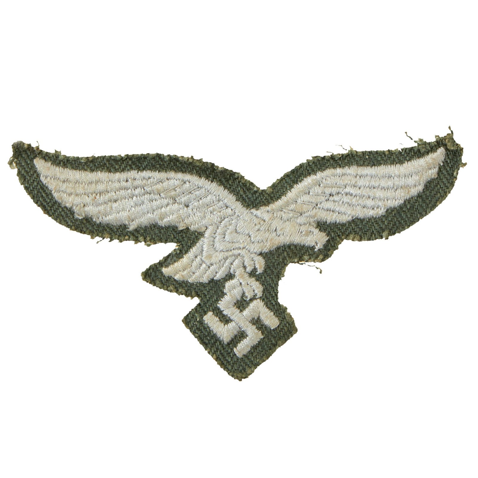 Buy Original German WWII Luftwaffe Fallschirmjäger Paratrooper Smock Green Breast Eagle Insignia | Original Firearms Antique For Sale