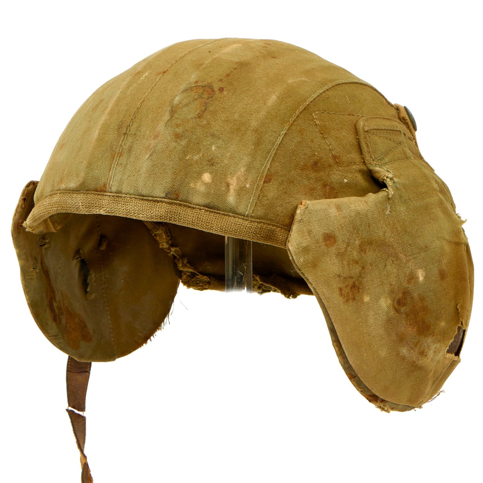 Buy Original U.S. WWII Service Worn USAAF Bomber Crew M4A2 Flak Helmet | Original Firearms Antique For Sale
