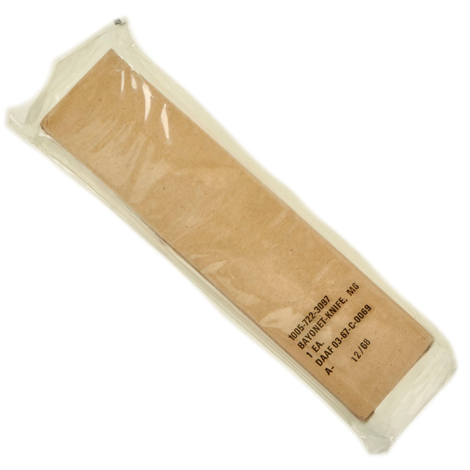 Buy Original U.S. Unissued Vietnam War M6 Bayonet for the M14 Rifle Sealed in Wrapper and Box dated 1968 | Original Firearms Antique For Sale