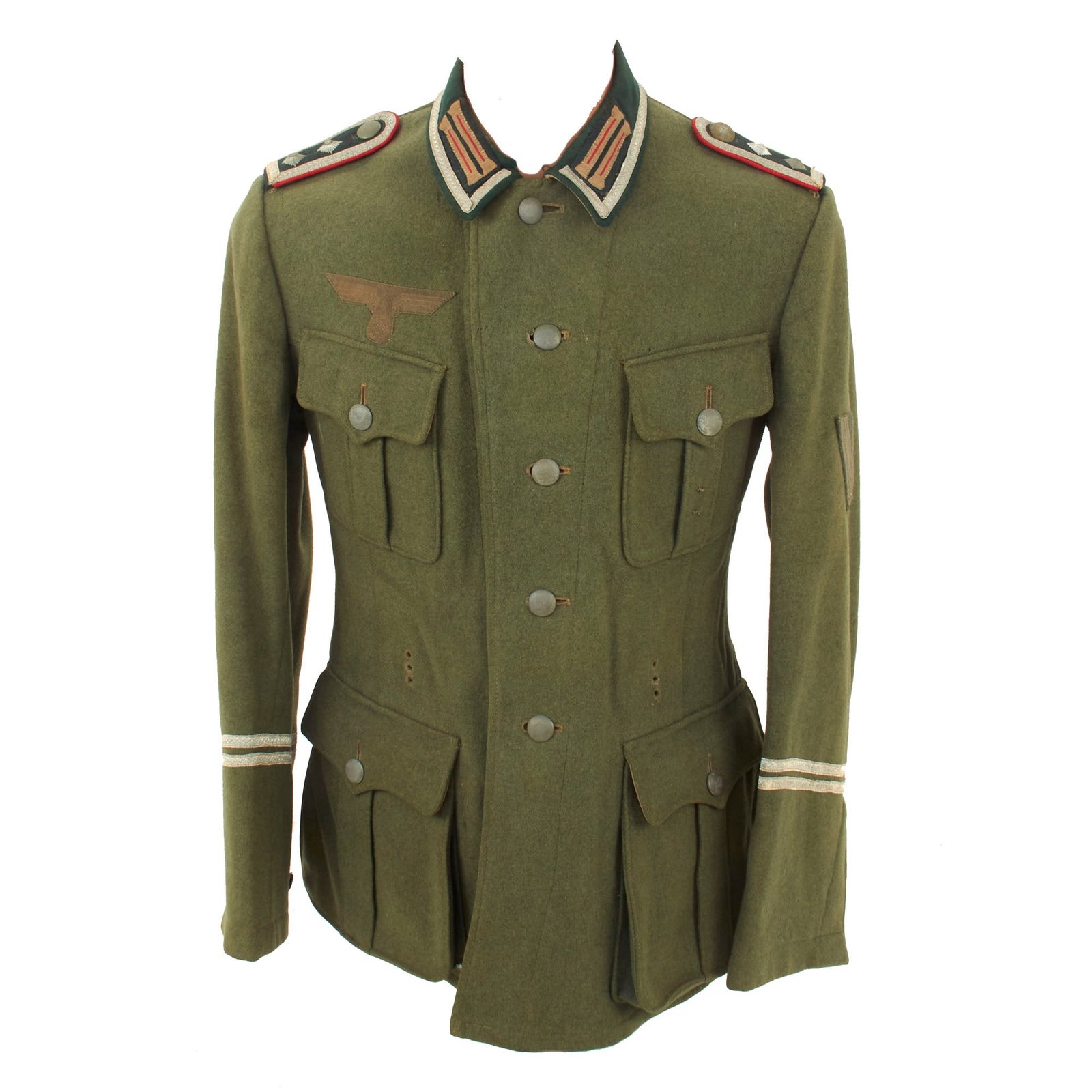 Buy Original German WWII Belgian Made Heer Army Artillery Hauptfeldwebel NCO M36 Field Tunic - dated 1940 | Original Firearms Antique For Sale