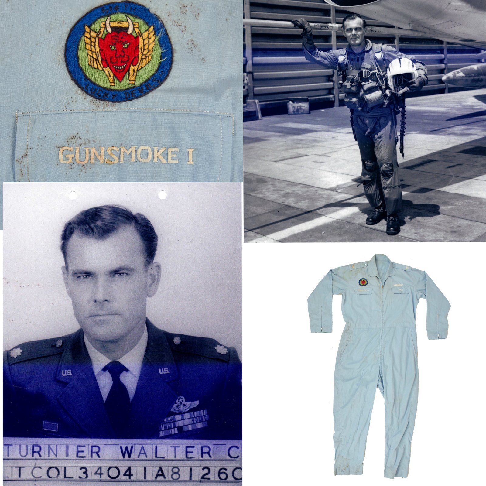 Buy Original U.S. Vietnam War Era “Sawadee” Party Flight Suit For Fighter Pilot Col. Walter “Gunsmoke 1” Turnier, 614th “Lucky Devils” Tactical Fighter Sq. - WWII, Korean and Vietnam Veteran | Original Firearms Antique For Sale