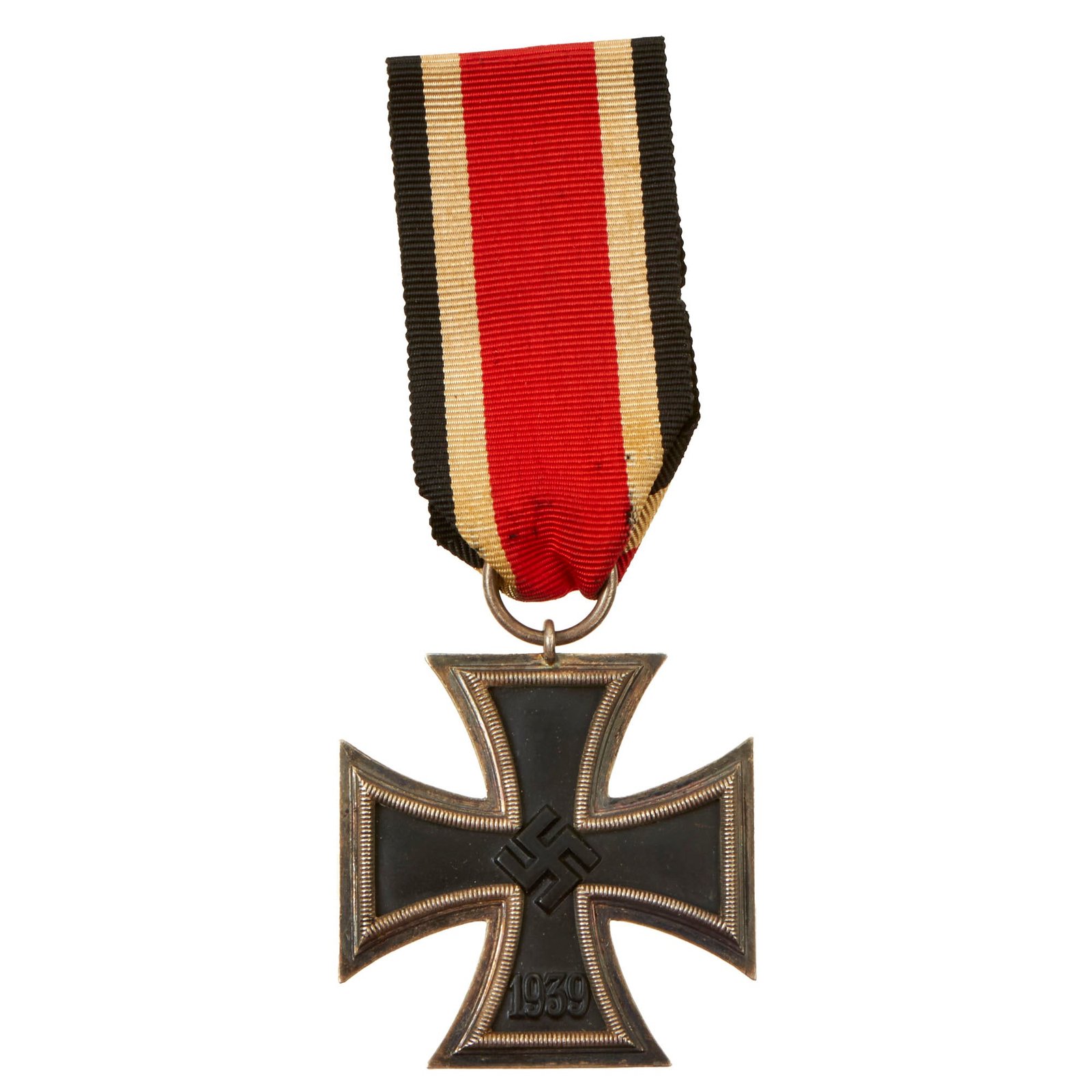 Buy Original German WWII Wehrmacht Iron Cross 2nd Class 1939 with Ribbon - Unmarked - EKII | Original Firearms Antique For Sale