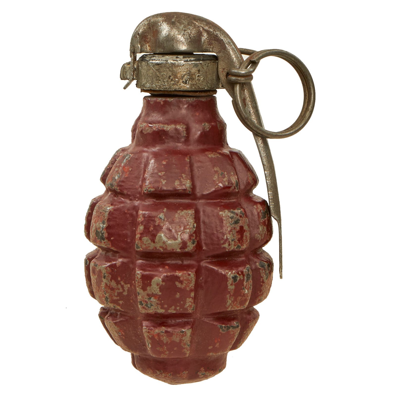Buy Original French WWI F1 Practice Hand Grenade with Billant Modèle 1916 Fuse - Inert | Original Firearms Antique For Sale