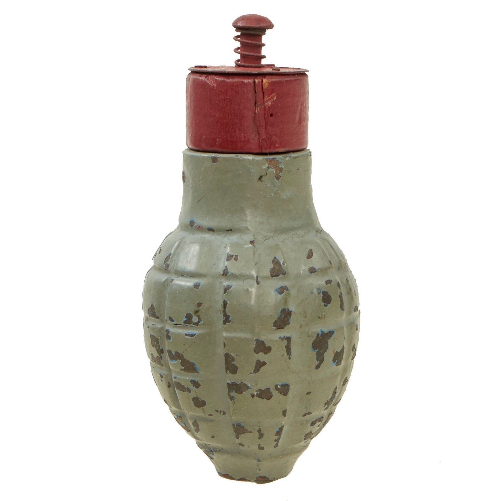 Buy Original French WWI Foug M1916 Inert Lemon Grenade with Wood Top Plug - Citron modèle 1916 | Original Firearms Antique For Sale