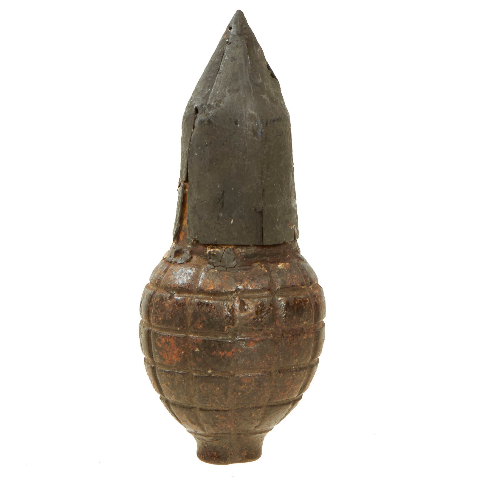 Buy Original French WWI Inert Foug M1916 Inert Lemon Grenade with Cone Plug - Citron modèle 1916 | Original Firearms Antique For Sale