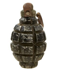 Buy Original French WWI F1 Practice Hand Grenade with Billant Modèle 1916 Fuse - Inert | Original Firearms Antique For Sale