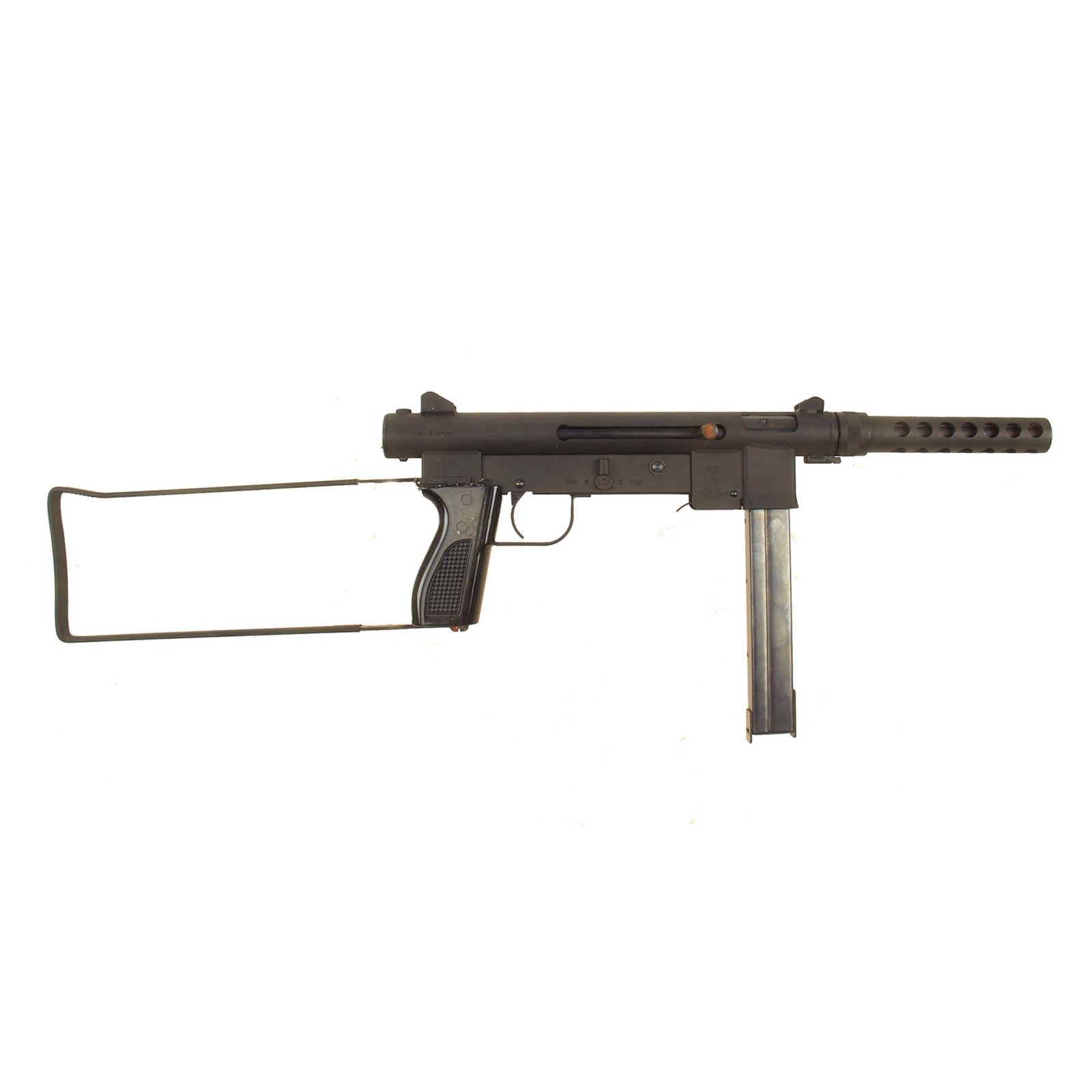 Buy U.S. Vietnam War Replica S&W M76 Police Cap Plug-Firing Submachine Gun by MGC Japan with Magazine in Box | Original Firearms Antique For Sale