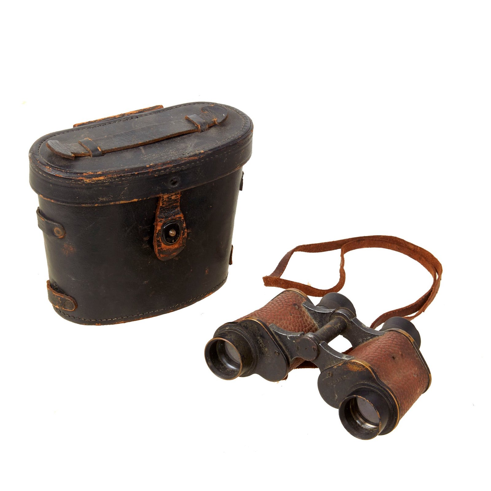 Buy Original U.S. WWII U.S. Signal Corps 6x30 Binoculars by U.S. Naval Gun Factory Optical Shop in Case | Original Firearms Antique For Sale