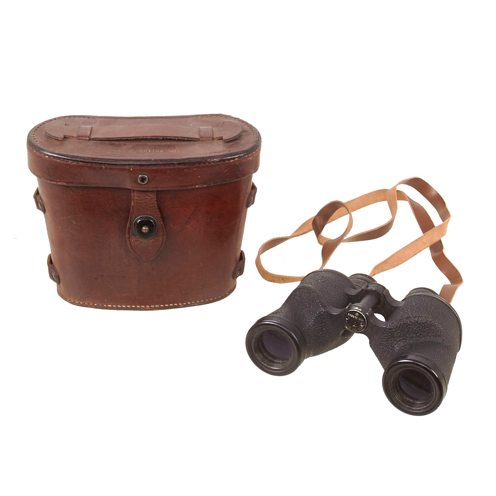 Buy Original U.S. WWII M8 6x30 Binoculars by Bausch & Lomb with M17 Leather Case - Serial 16656 | Original Firearms Antique For Sale