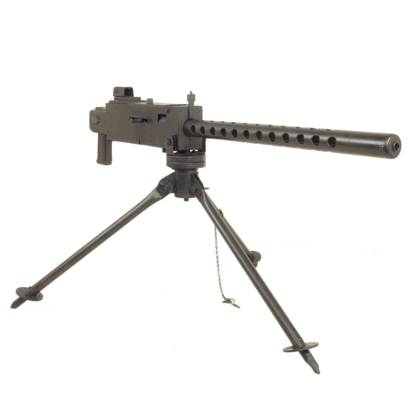 Buy Original Custom Fabricated M1919 Browning Replica Gun Made using LARC International M-19A Air-Powered BB Gun with Tripod | Original Firearms Antique For Sale