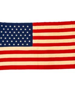Buy Original U.S. Early Vietnam War Era 3’ x 5’ Embroidered Dated 49 Star American Flag With Original Box by Dettras Flag Products | Original Firearms Antique For Sale