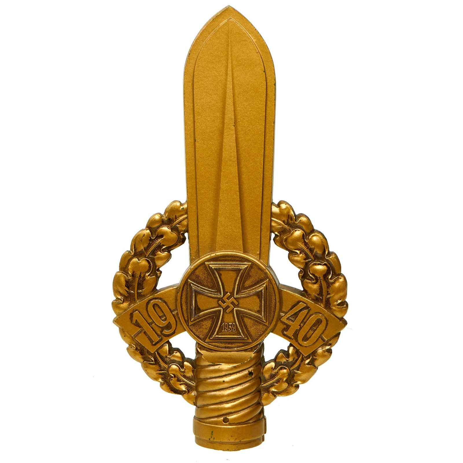 Buy Original German WWII National Socialist State Veteran's Association Bakelite Flag Pole Finial - NSRKB | Original Firearms Antique For Sale