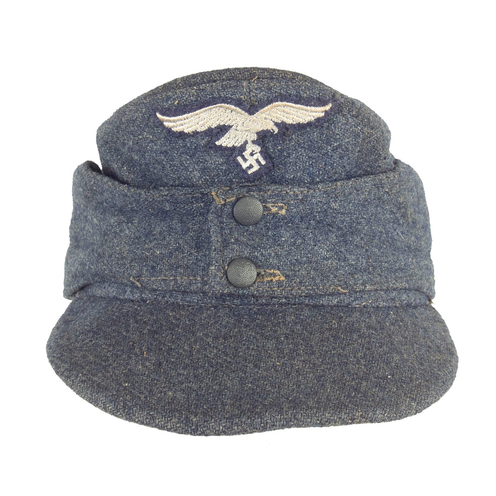 Buy Original German WWII 1941 Dated Luftwaffe M43 Einheitsmütze Wool Field Cap by K.H. Flauder - Size 57cm | Original Firearms Antique For Sale