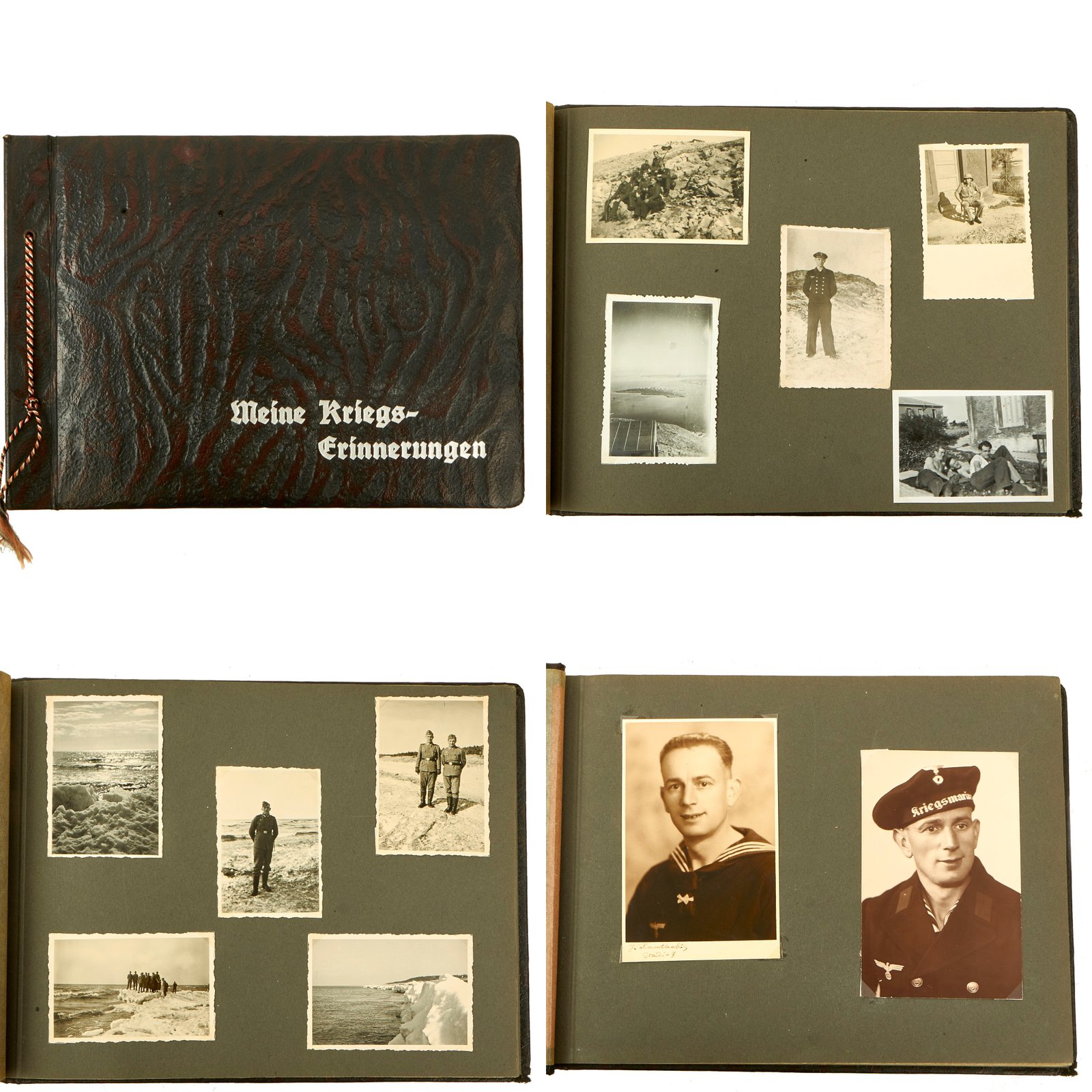 Buy Original German Early WWII Heer Army 24th Infantry Regiment (Regensburg) Original German WWII Kriegsmarine Navy Greek Occupation Personal Photo Album with Cover - 77 Photos | Original Firearms Antique For Sale