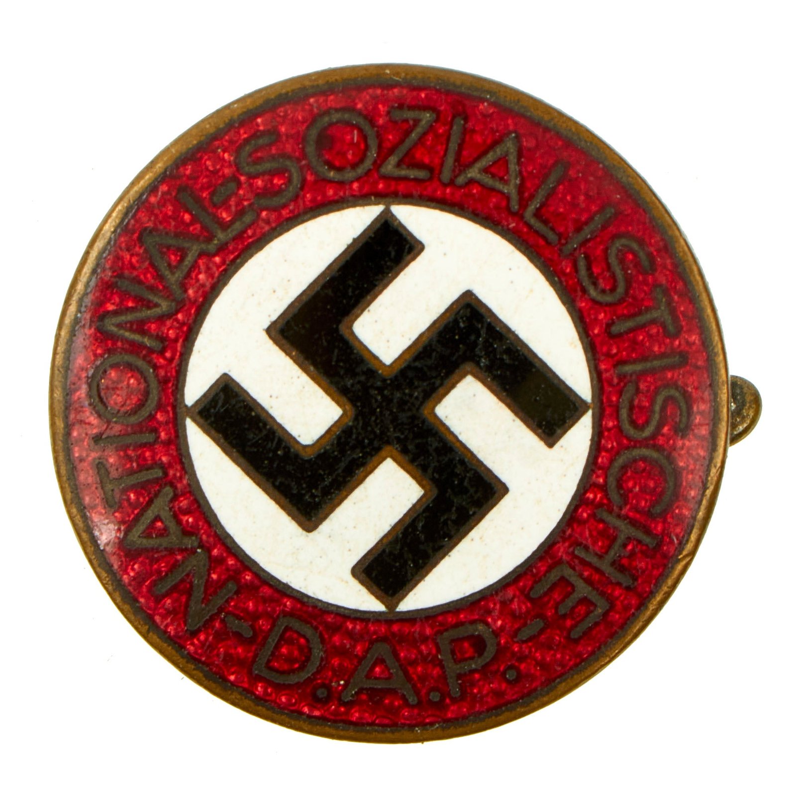 Buy Original German NSDAP Party Enamel Membership Badge Pin by Förster & Barth - RZM M1/77 | Original Firearms Antique For Sale