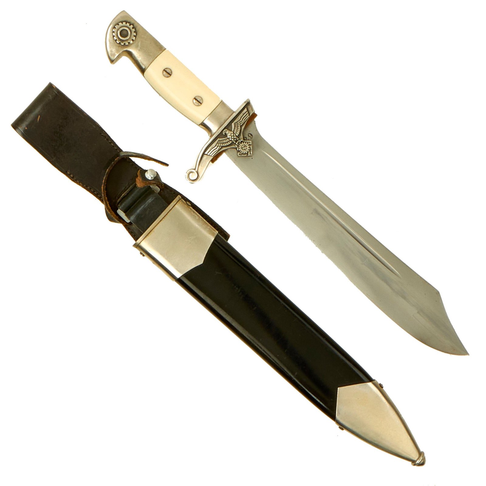 Buy Original Excellent German WWII TeNo Technical Emergency Corps Enlisted Hewer by Carl Eickhorn with Scabbard & Hanger - Matching Serial 3229 | Original Firearms Antique For Sale