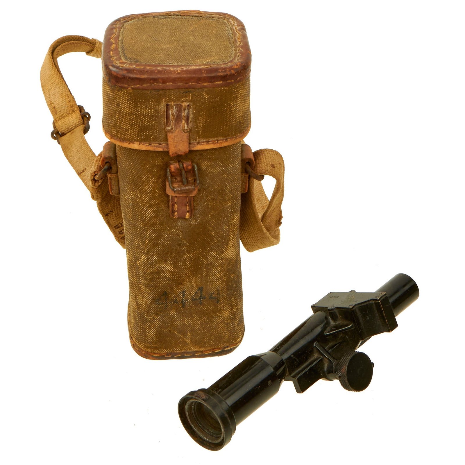 Buy Original Japan WWII Imperial Japanese Type 96 / 99 Machine Gun 2.5 x 13 Optical Scope by Enomoto Kogaku with Rare Carry Case | Original Firearms Antique For Sale